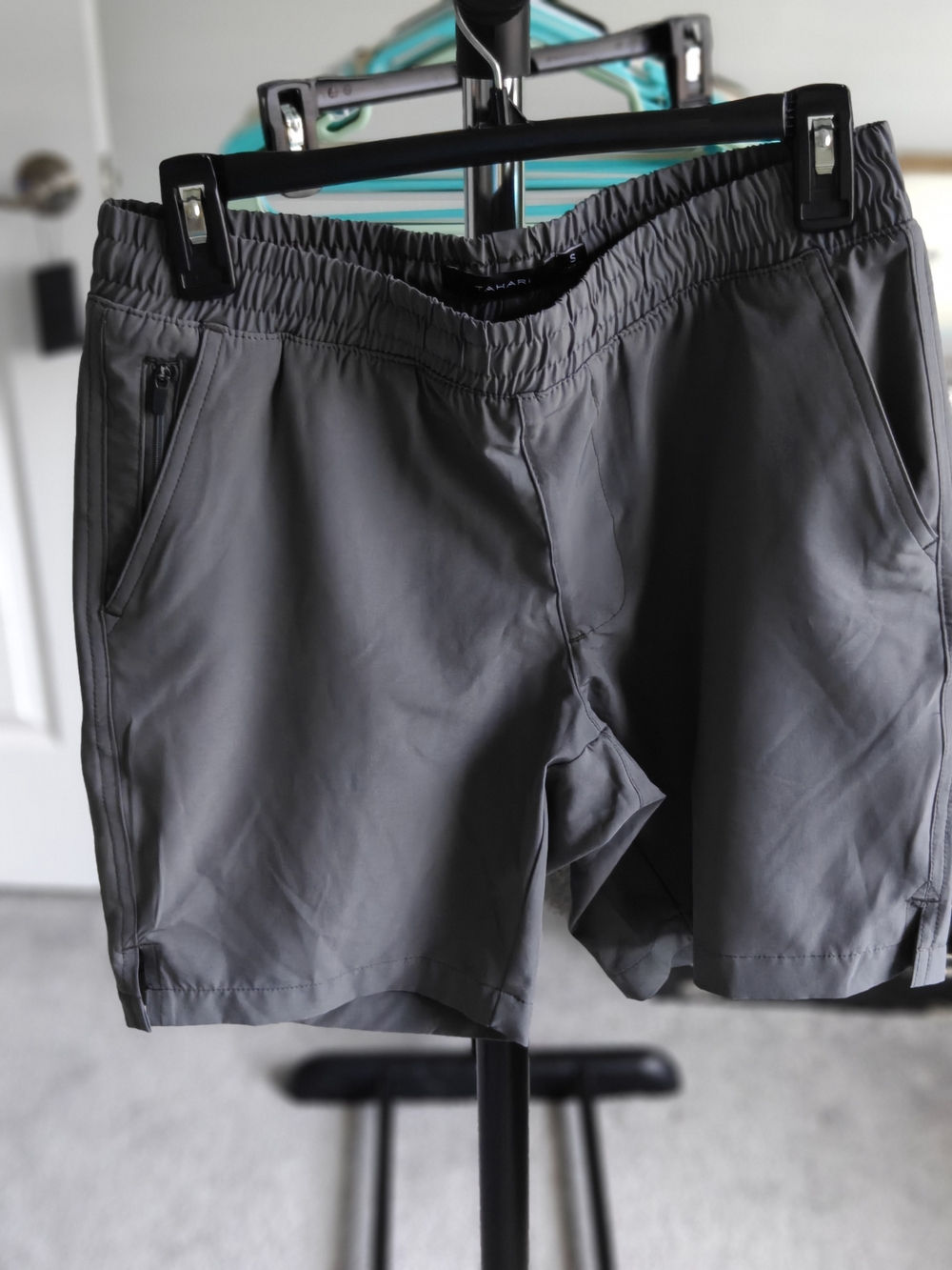Tahari Men's Athletic Shorts in Charcoal Gray